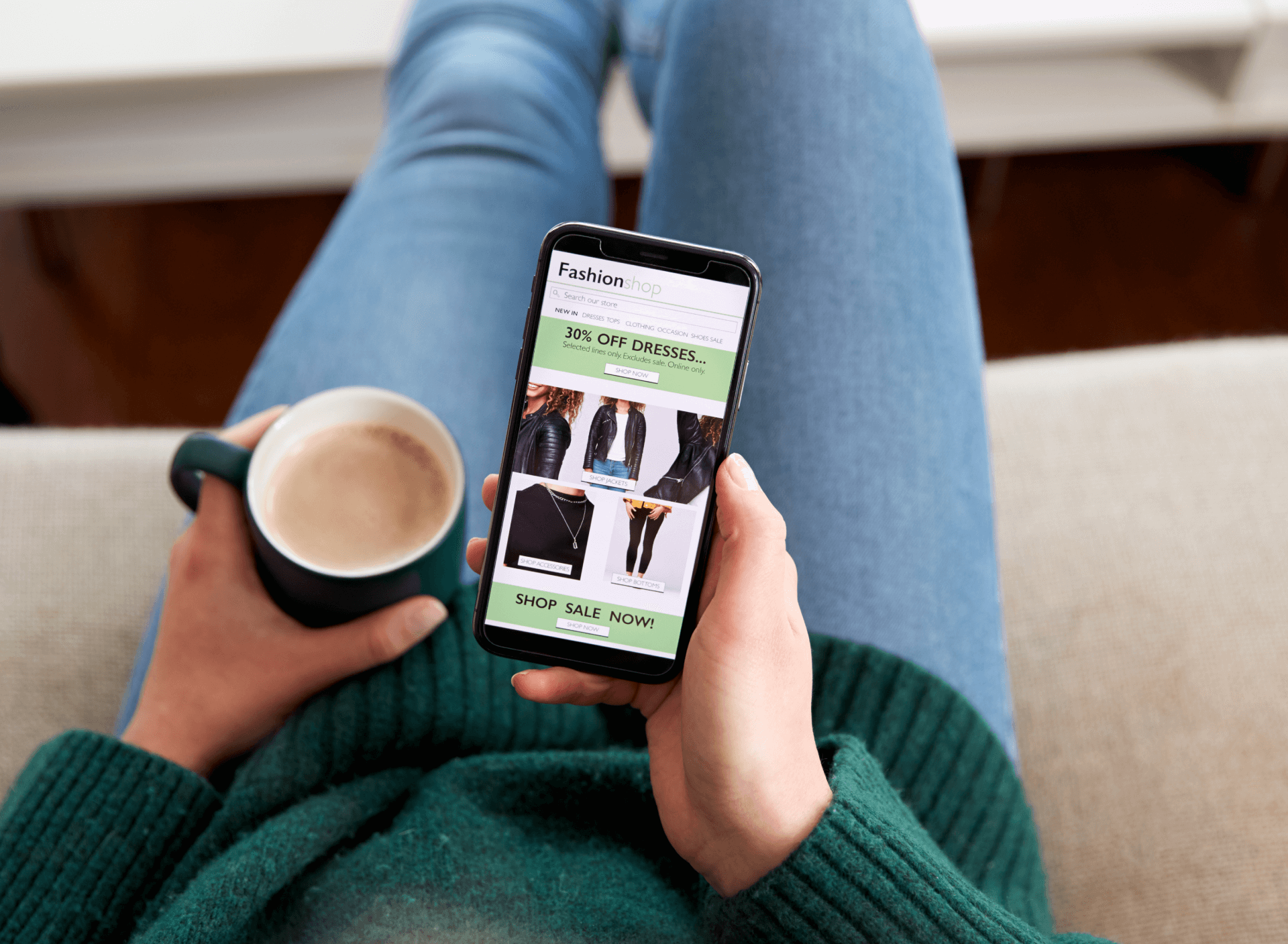 BFCM sale mobile-optimized website showing responsive design and seamless shopping experience